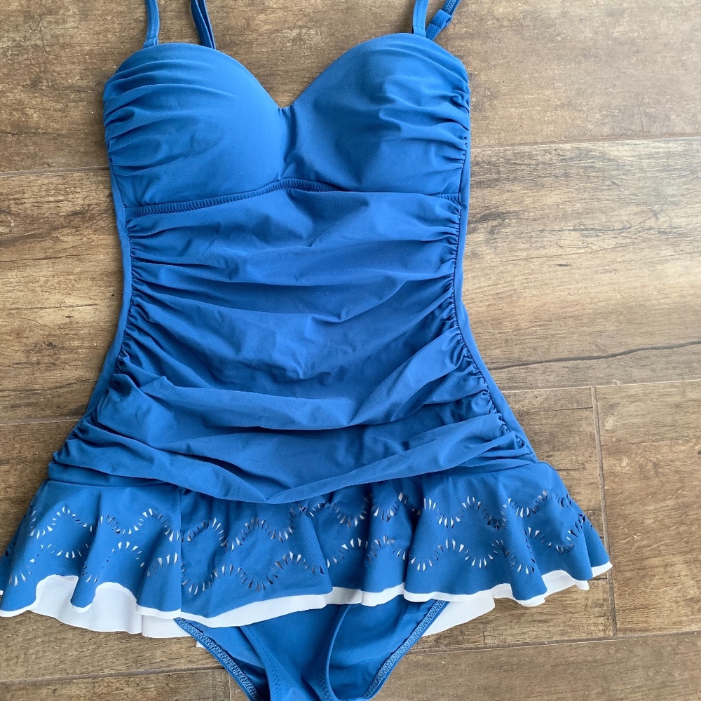 Profile by Gottex Blue One Piece Bathing suit